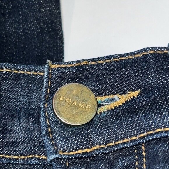 Frame Le Skinny de Jeanne Dark Wash Blue Jeans size 24 - Picture 10 of 11